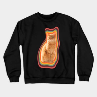 tabby cat painting Crewneck Sweatshirt